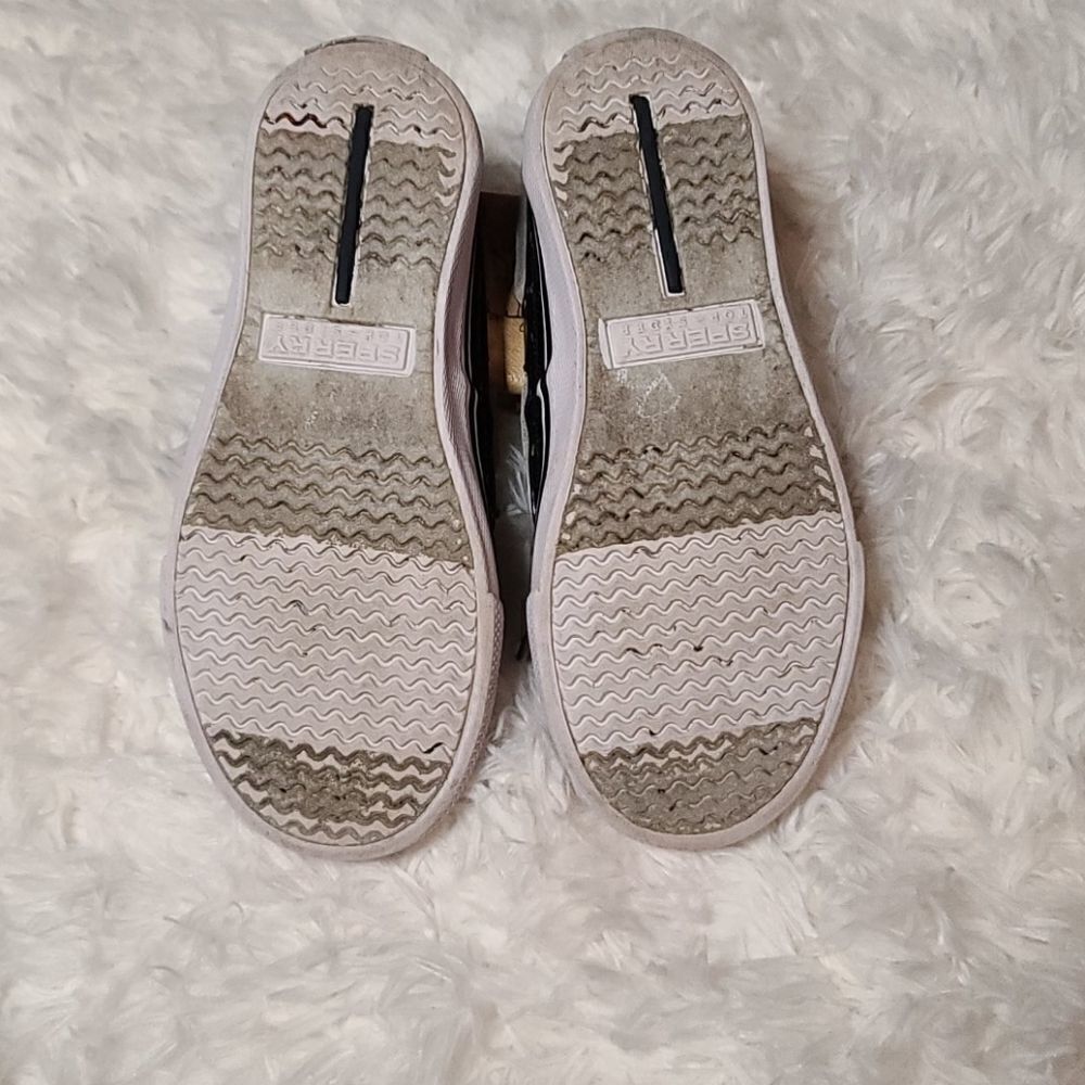 Sperry Girls Bahama Sequin Boat Shoes 10 - Picture 4 of 5